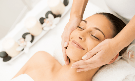 Woman Getting Facial Treatment