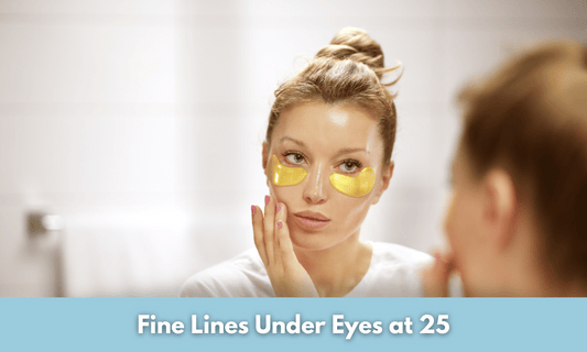 Woman Treating Fine Lines Under Eyes
