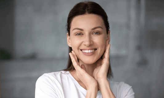 Woman with Glowing Good Skin