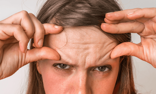 Loose Forehead Skin on Womans Face