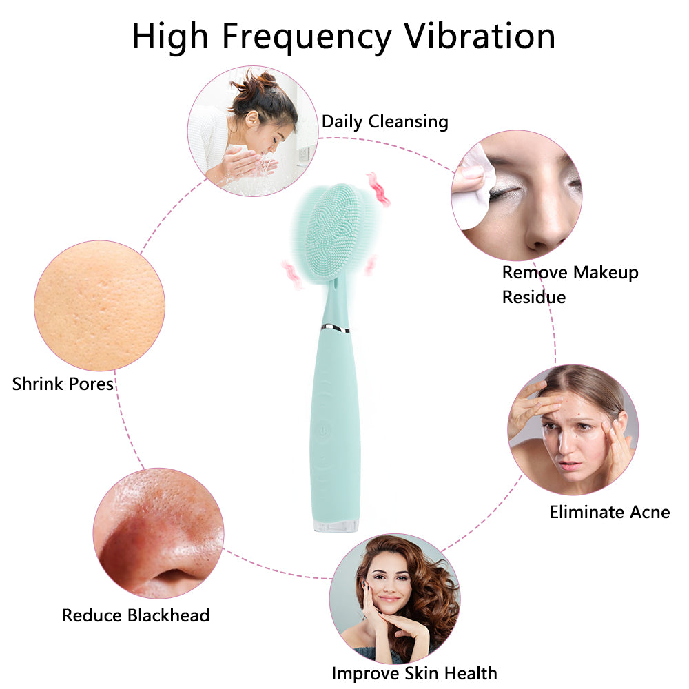 Electric Cleansing Silicone Brush for Face